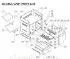 Exploded parts diagram for model: BGB36-BQAR (pre 2006)